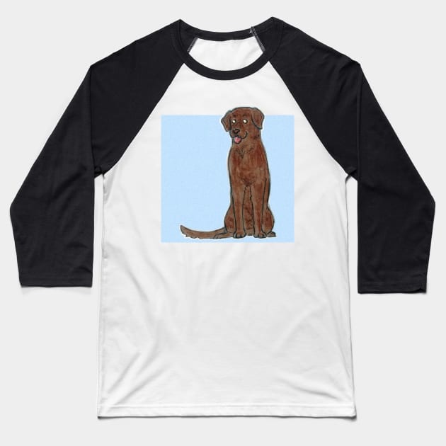 Labrador retriever Baseball T-Shirt by bitingnclawing